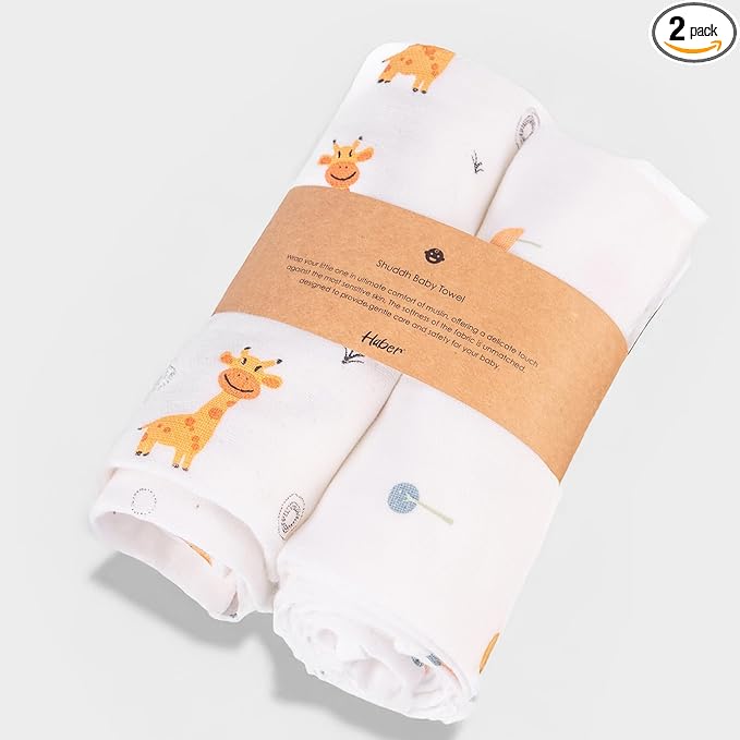 Organic Cotton Muslin Baby Bath Towel